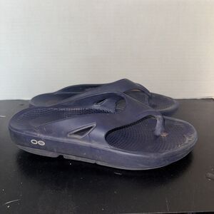 OOFOS Originals Blue Recovery Comfort Flip Flop Sandals Men's 6 Women's 8